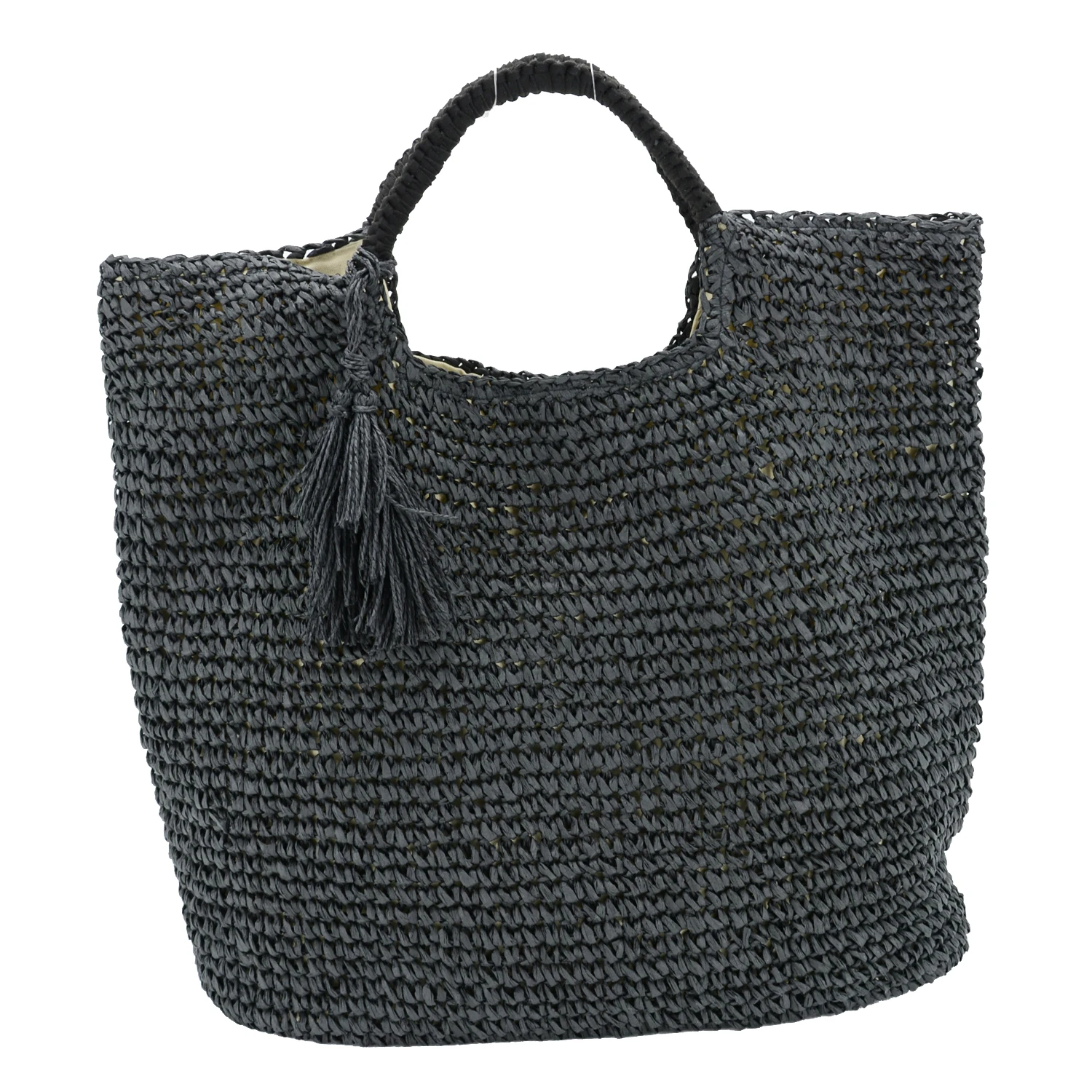 
Wholesale beach bag paper straw handbags handmade crocheted straw bag large straw tote bag 