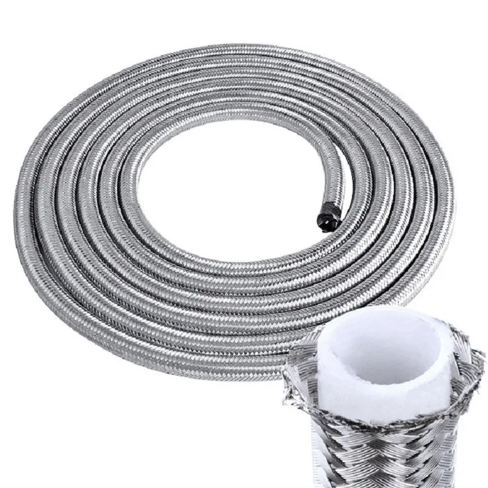 Anti - Corrosion High Temperature PTFE Stainless Steel Braided Hose