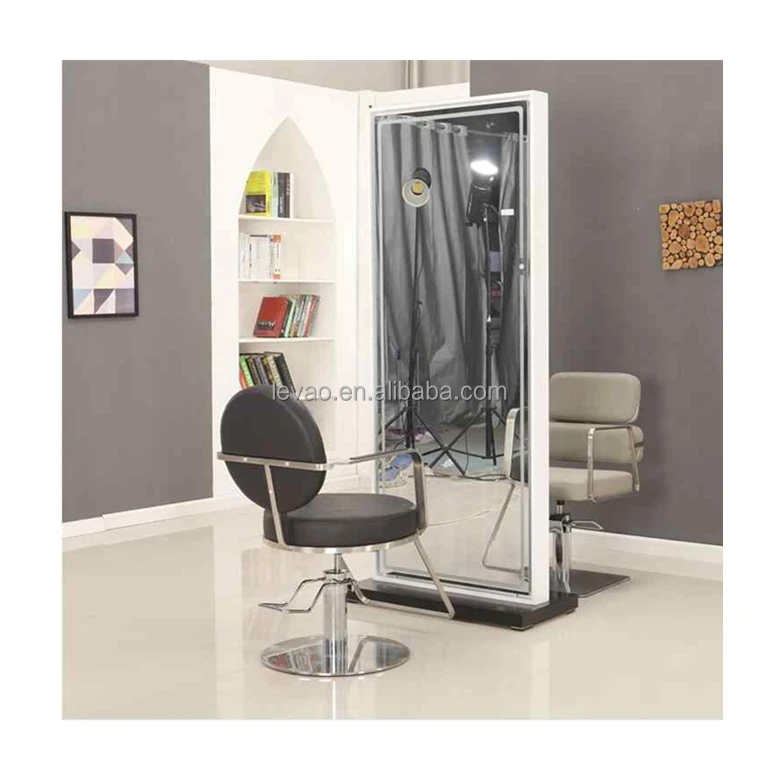 led salon mirror station