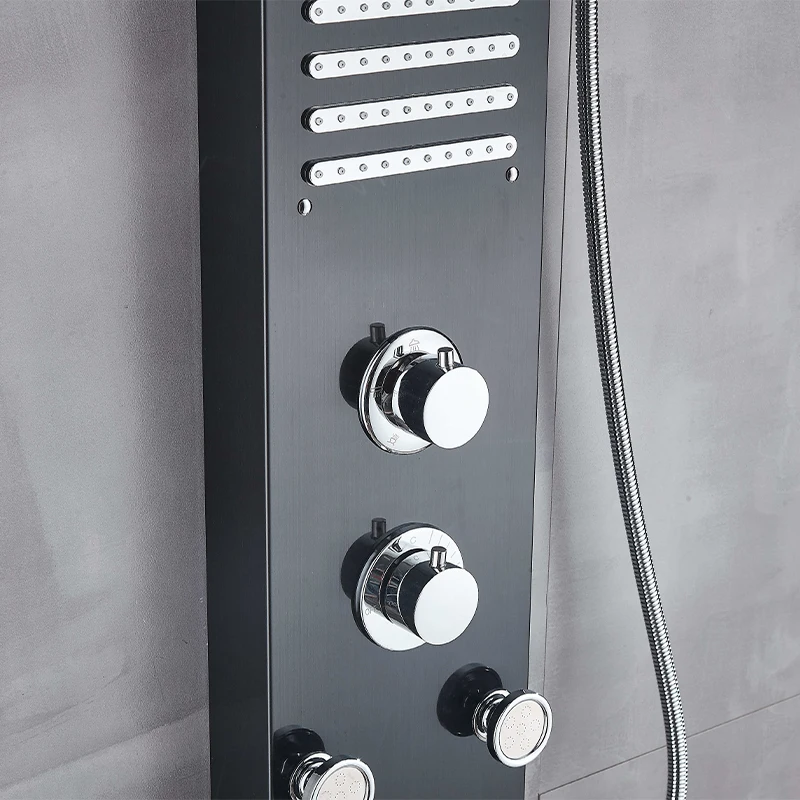 Well-designed digital shower panel bathroom shower and steam set shower column tower