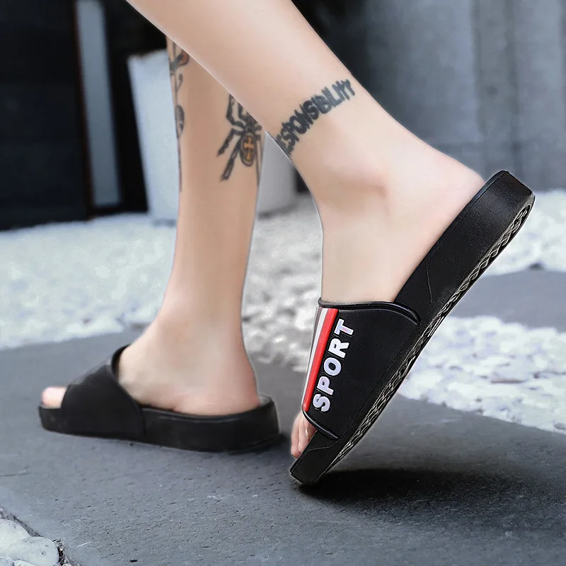 
Custom promotional gift men leather Slippers sandals ,Pvc upper eva slippers for men 