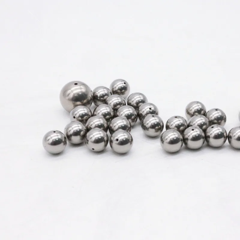 Customized Gr1 Gr2 Gr5 titanium balls with solid titanium beads for jewelry