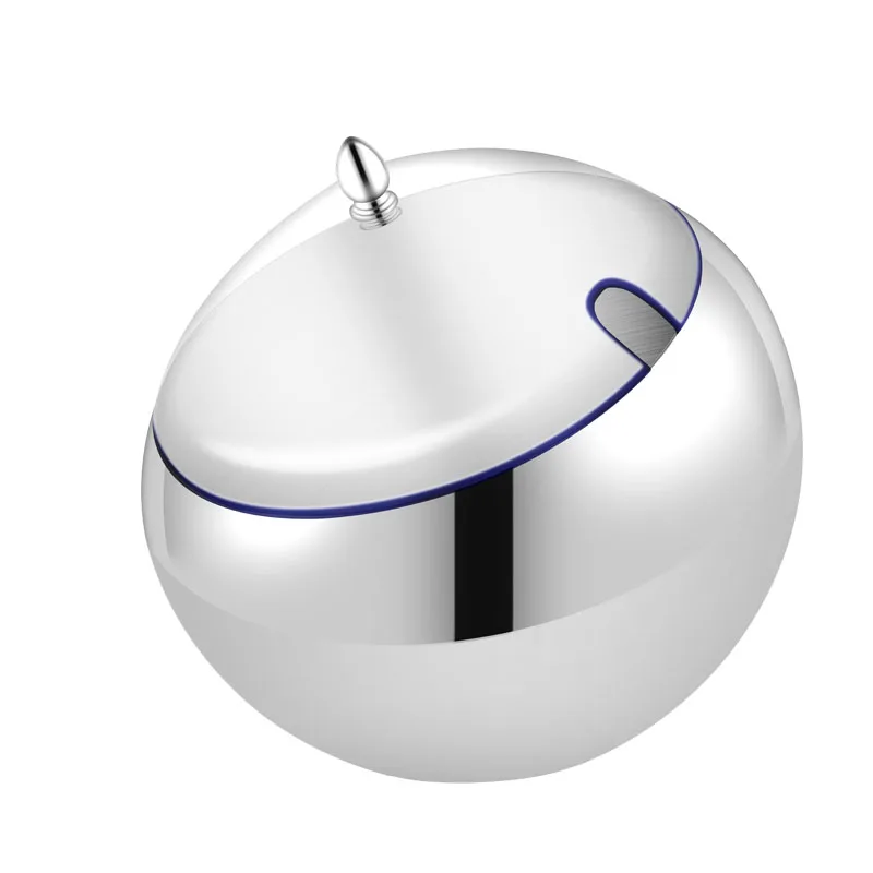 Stainless Steel Slant Sauce Bowl Buffet Seasoning Jar Container Fruit Salad Spherical Bowls Serving Tableware Bowl With Lid