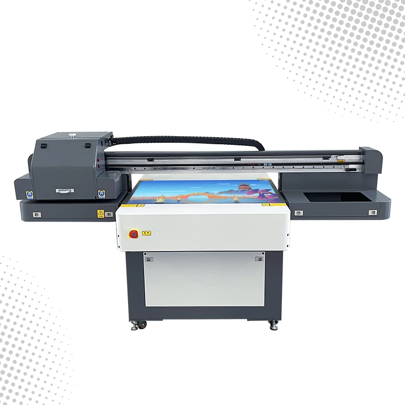 High Resolution Ntek small Digital 60x90 uv flatbed printer price for metal printing