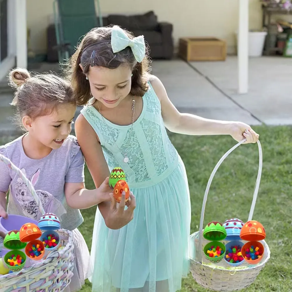 Sensory integration ability training mini colorful column ball puzzle elastic rainbow fireworks ball stress relief toy