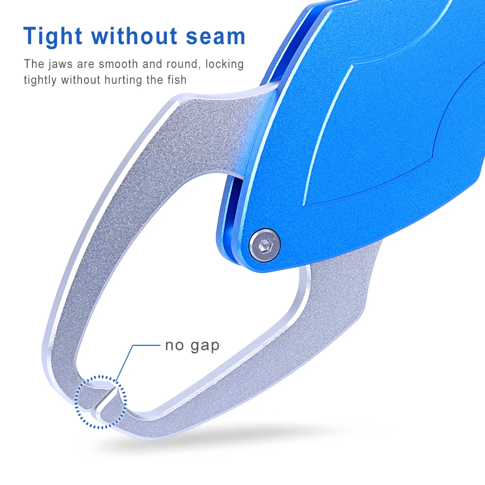 XINBIGO Anti Rust Aluminum Alloy Fish Controller Fish Grip Saltwater Fish Lip Gripper Fishing Gear Tools Equipment