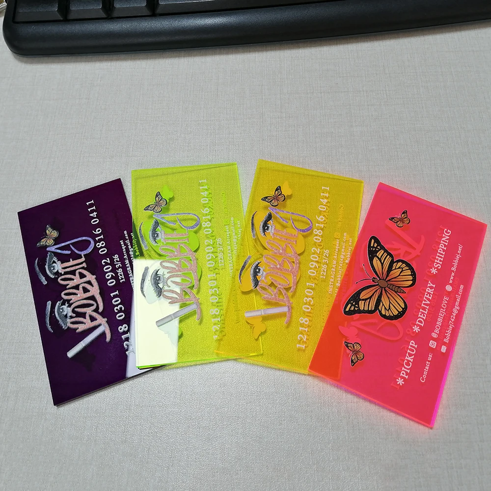 laser cut robot name tag card perspex robot acrylic label