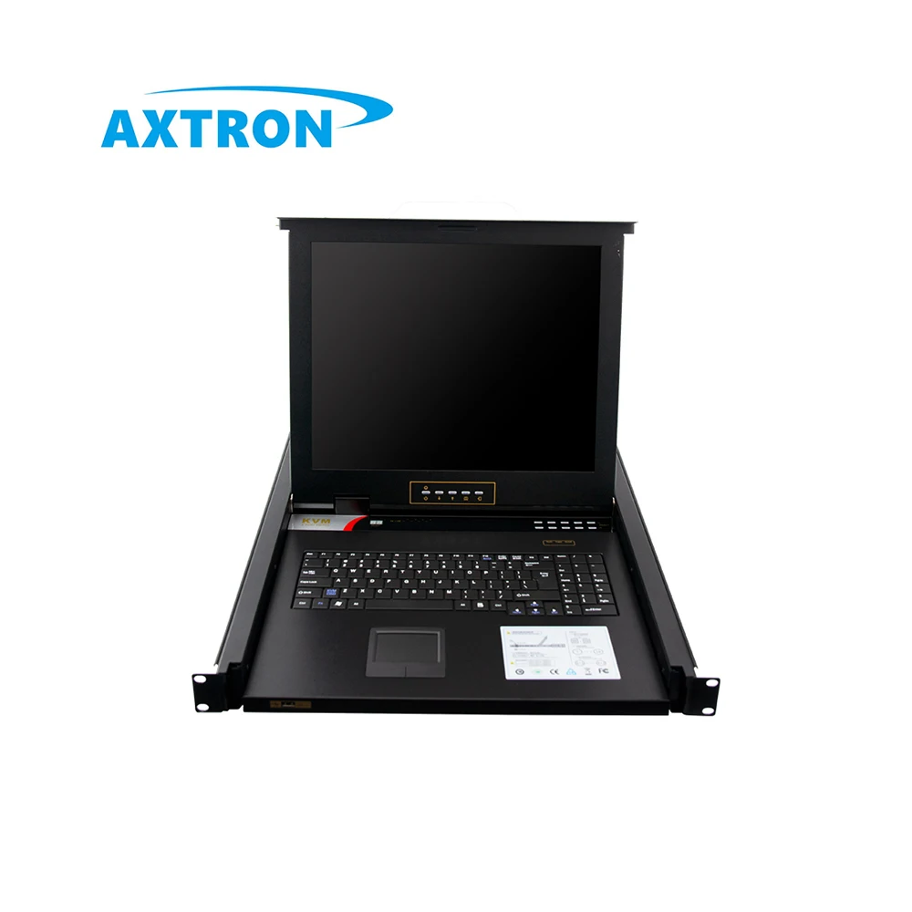 4 Ports Hotkey OSD control drawers 1080P FHD 17 19 inch 1U rack mount kvm console and switch