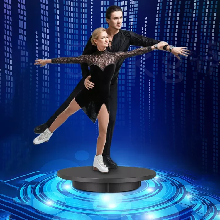 60CM Electric Rotating Turntable 3D Scanning Photography Display Stand Remote Control Speed Direction Load 100KG