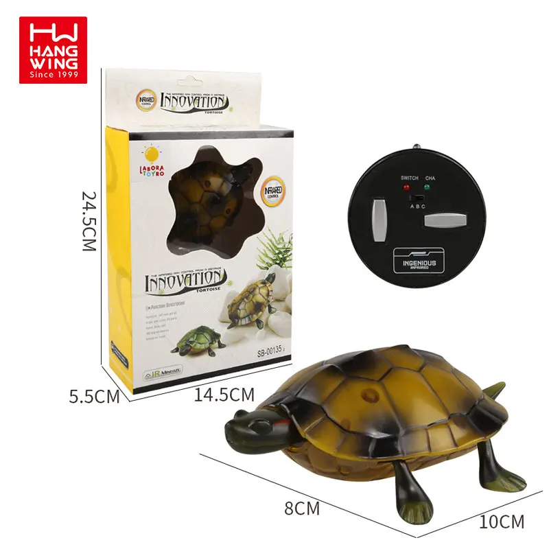 HW Radio Control Animal Toys Simulation Infrared Turtle Plastic RC Funny Cartoon Infrared Tier Pet Toys