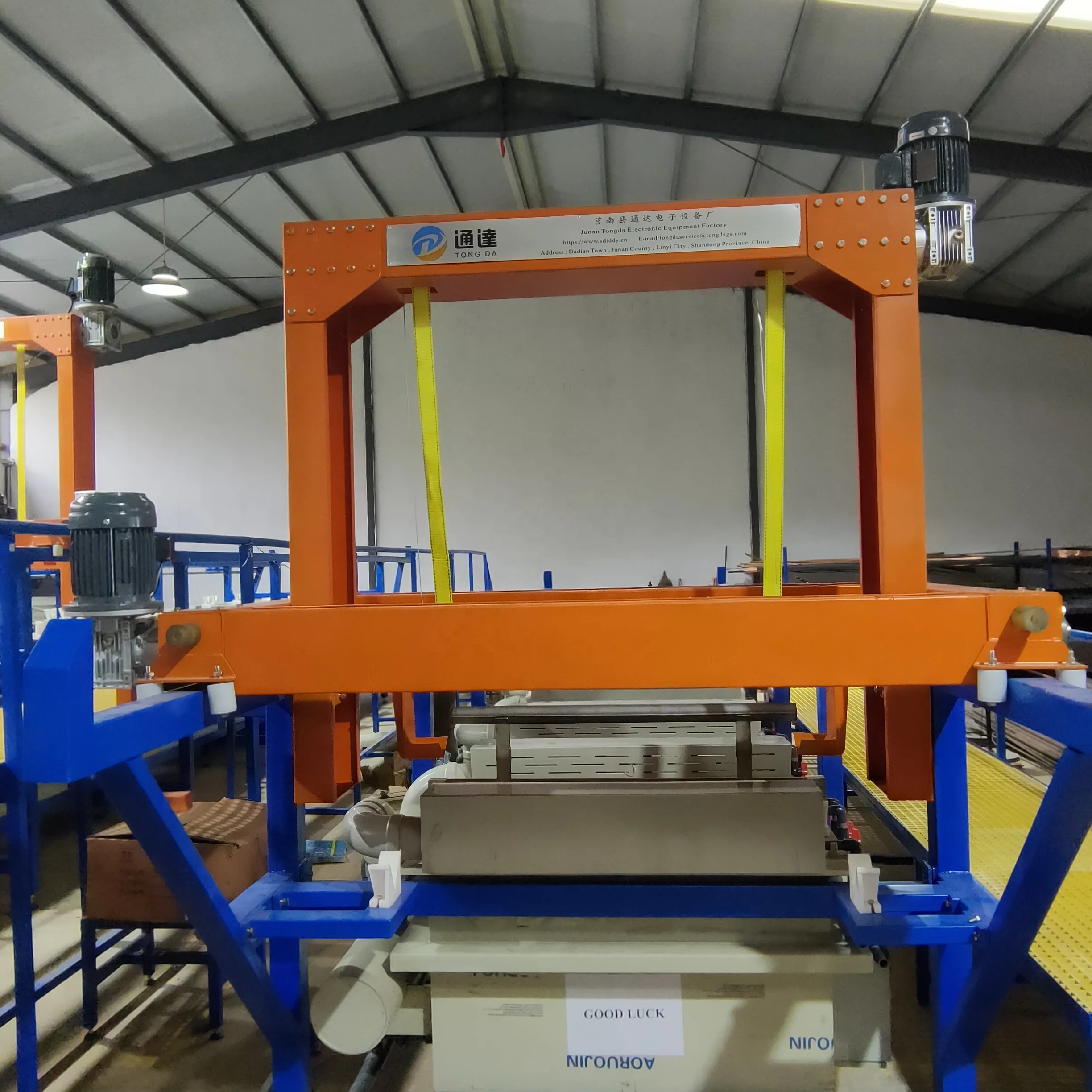 TD -   nickel electroplating machine automatic racks electroplating  zinc plating line electroplating
