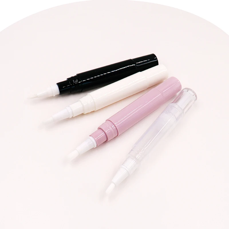 Custom Logo 3ml 5ml gold Twist Pens Empty Nail Oil Pen with Brush Empty Cuticle Oil Pen Cosmetic Container Lip Gloss Tube