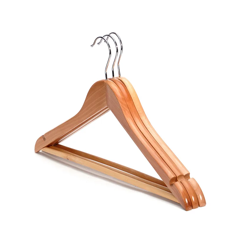 Hotel Custom Luxury Solid Classic Boutique Wooden Hanger