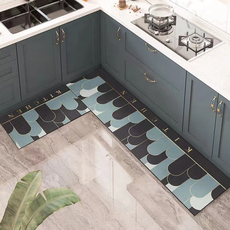 Factory direct sales modern hot-selling waterproof and non-slip kitchen carpet floor mat, wholesale price 3D printing