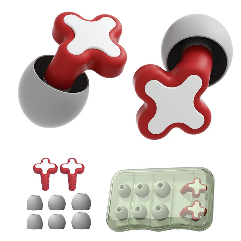 High Quality Sound insulation sleeping earplugs Reusable Noise reduction sleep earplugs Silicone ear plugs