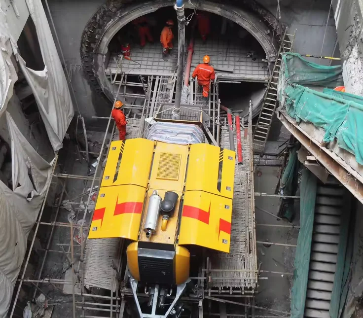 HBT6006A-5 Concrete trailer pump for construction 70m3 /h small concrete trailer pump
