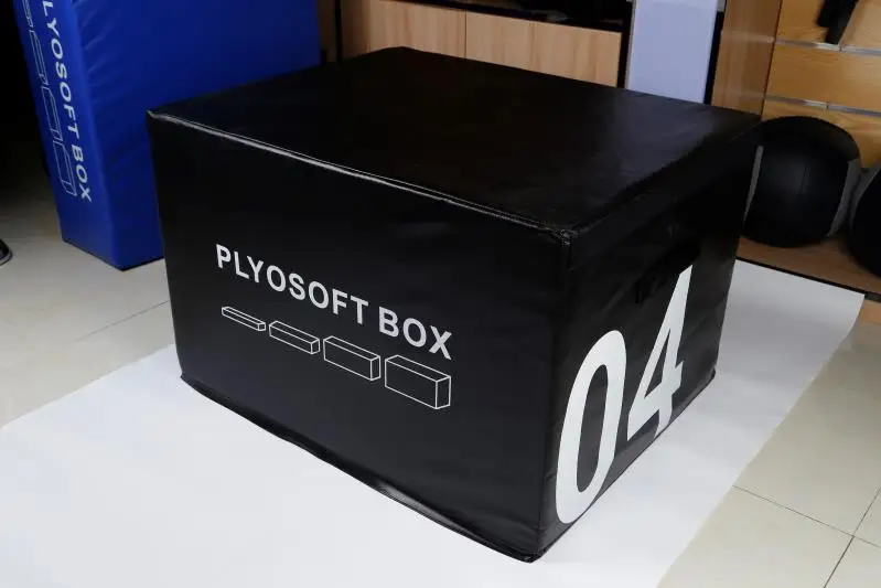 Customized Logo Indoor Training 3-in-1 Gym Fitness Equipment High Quality Soft Foam Plyometric Jump Box Set Plyo Boxes