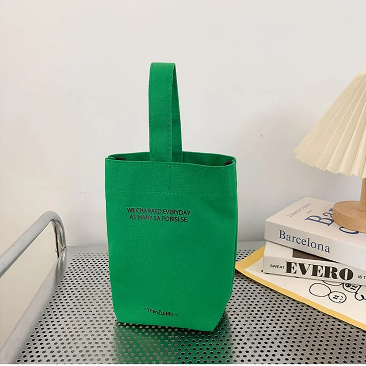 Personalized Canvas Cotton 12oz Bucket Bag with Multiple Colors Popular Shopping Tote Bag