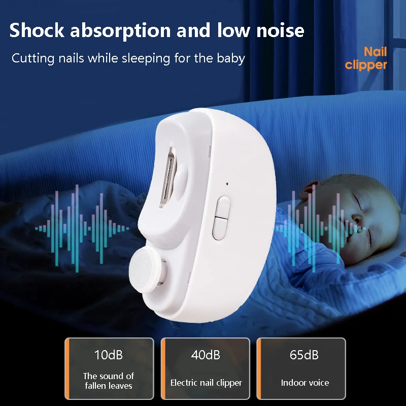 Usb Rechargeable Nail Trimmer Nail File Cutter Electric Nail Plastic handle manicure scissors