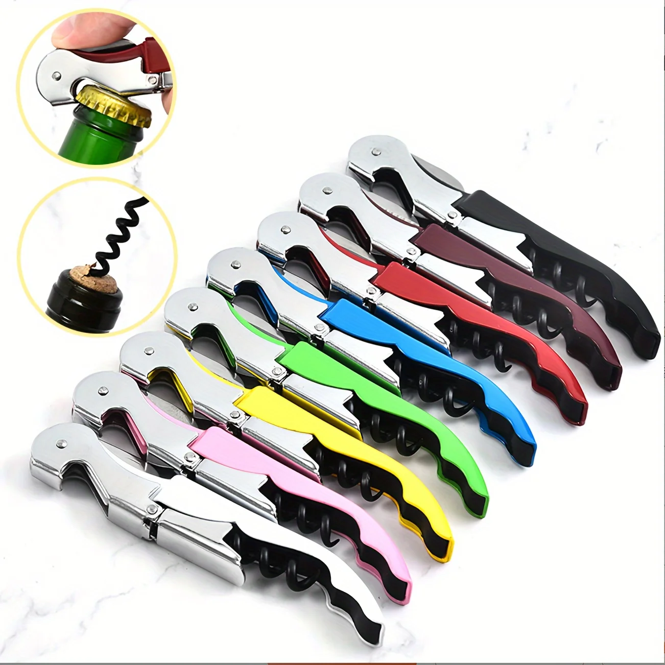 Multi-color Hippocampus Bottle Opener For Wine And Screw Cap Bottles Suitable For Home Bar And Restaurant Use