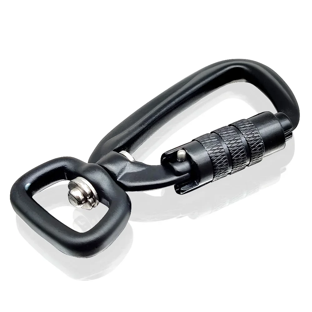 2023 Multifunctional D-Type Swivel Locking Carabiner, Rotating Carabiner Hook Clip for Dog Leash, Hammock, Camping, Hiking