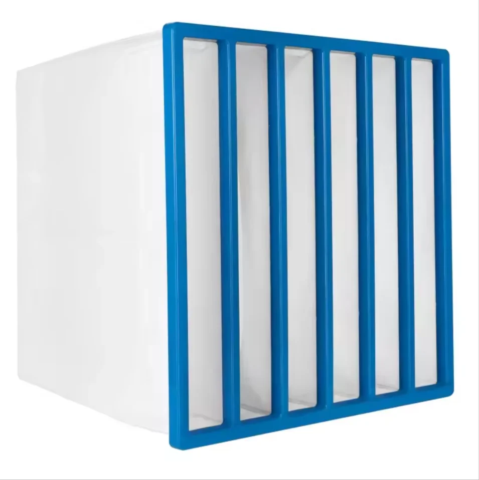 Professional Custom Air Filter Pocket Filters Type Central Air Conditioner Non-Woven F7 Filter