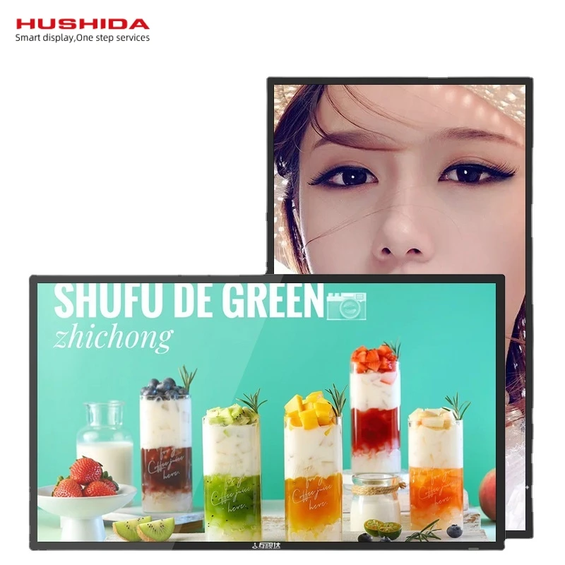 32 43 55 Inch Indoor Menu Display Advertise Video Player Android LCD Touch Screen Digital Signage Advertising Screens