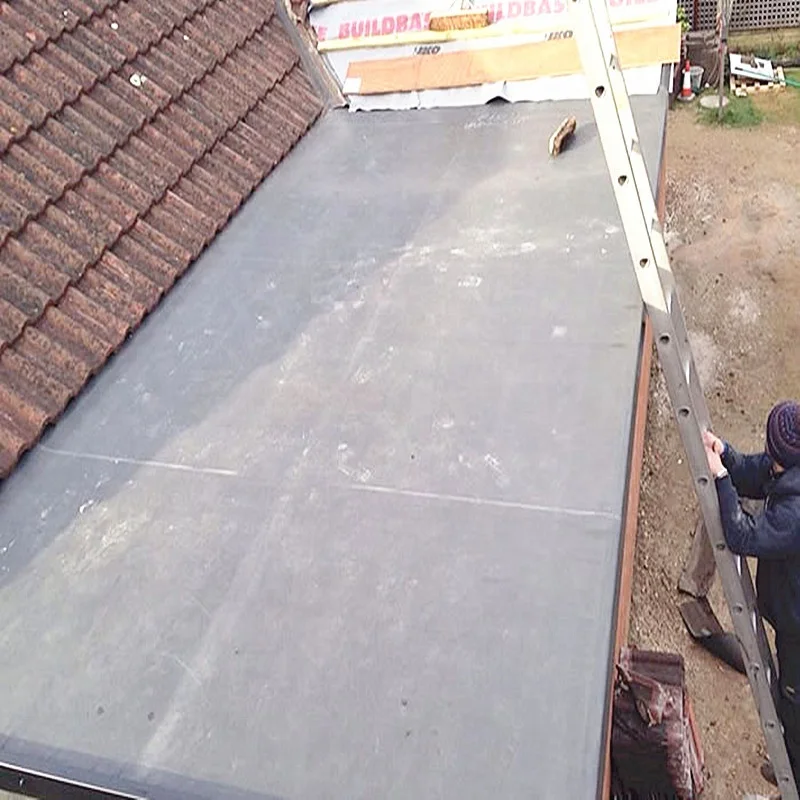 Waterstop Black Smooth 0.5mm-1.5mm EPDM Waterproofing Membrane Rubber Roofing for Foot Roof