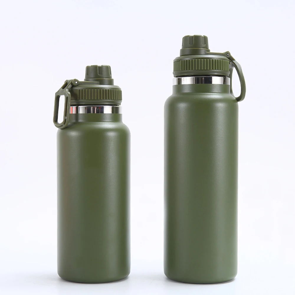 Wanto 32oz 40oz Stainless Steel Powder Coating Water Bottle Thermos Flask Manufacturing With Varieties Lids