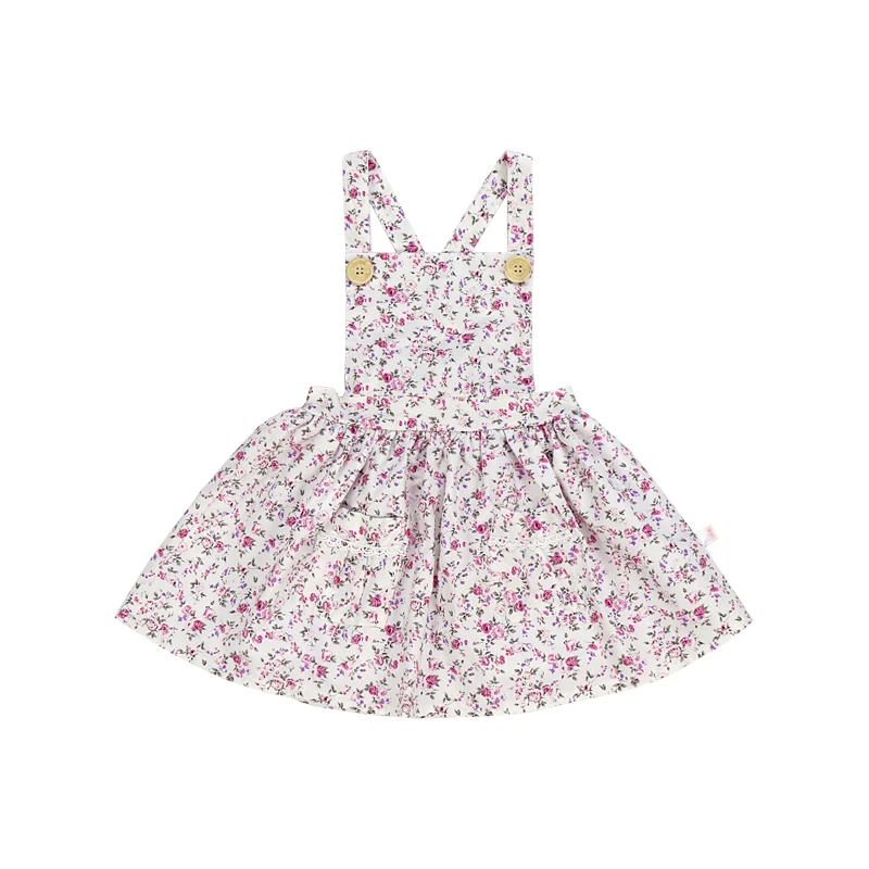 high quality new fashion style dress for girls floral comfortable girls dresses casual baby girl lovely summer dress