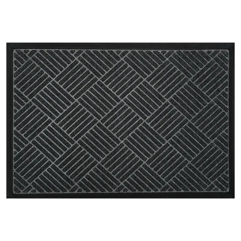 Simple style polypropylene carpet anti-slip mat, dirty rubber mat, household porch dust mat, customizable pattern