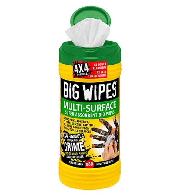 Absorbent industrial blue prep wipes oil absorbent industrial cleaning wet wipes