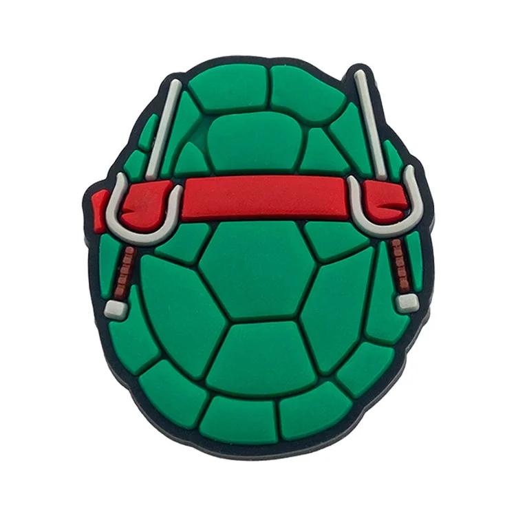Wholesale Pvc Cute Cartoon Turtle Anime Clog Shoe Charms Mexican Shoe Decoration Buckle For Bracelets