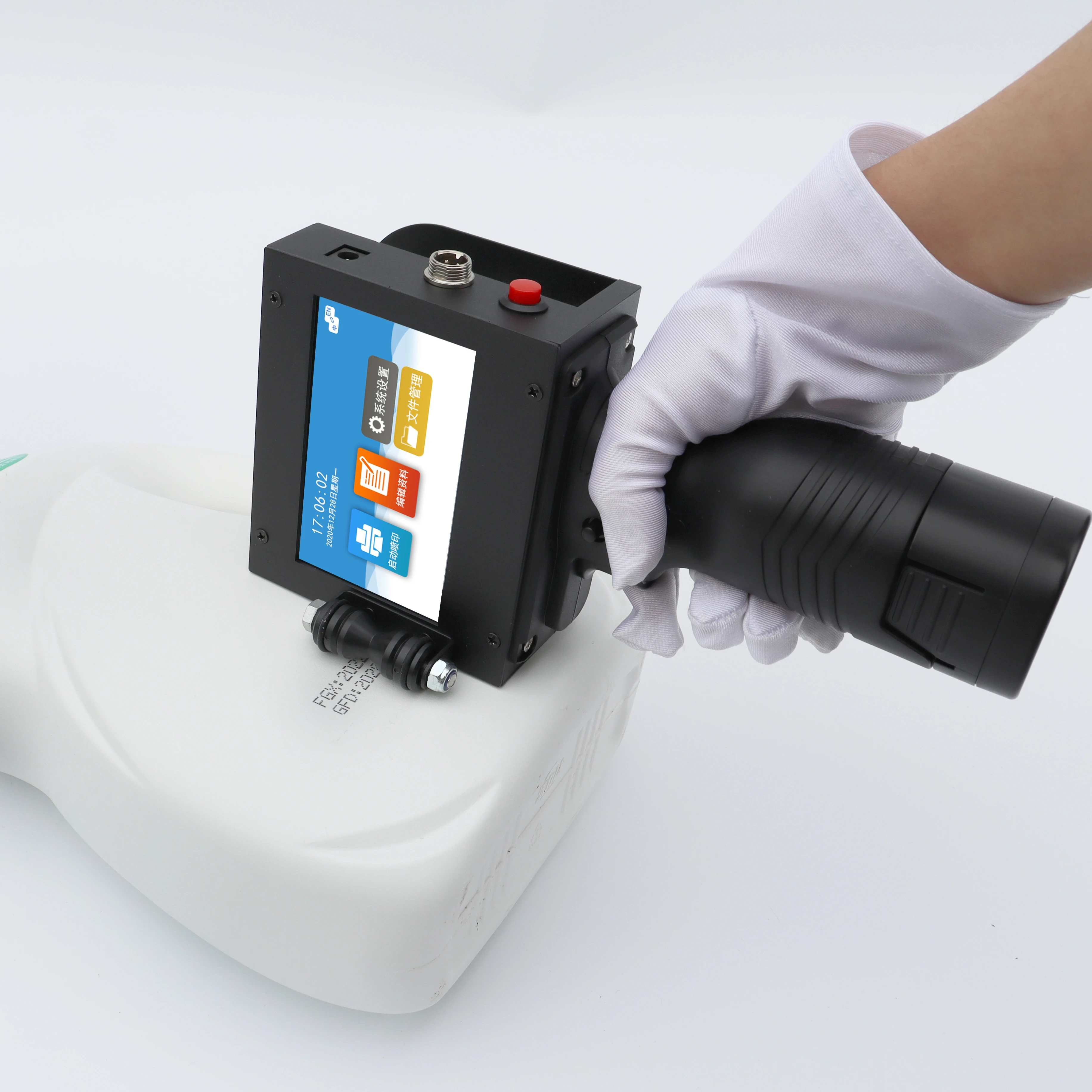 Handheld Inkjet Printer Label Printer Portable For Date Bar Code QR Code for Plastic Textile Metal Wood Glass Stone PVC