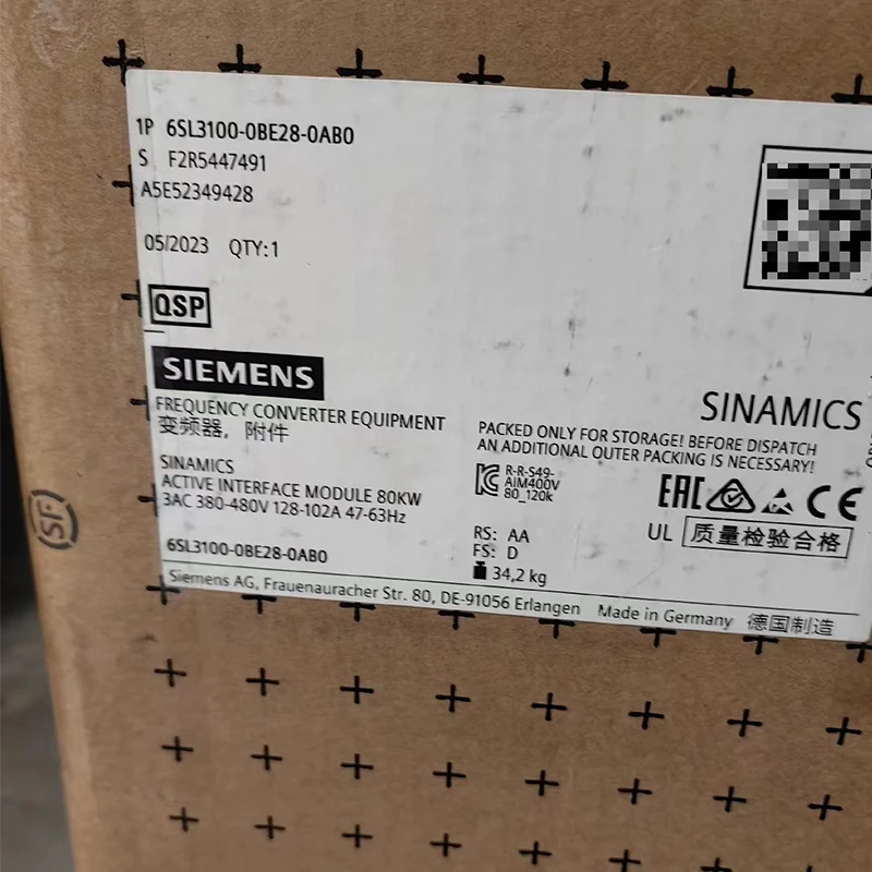 6SL3100-0BE28-0AB0 6SL3100-0BE31-2AB0 Siemens New Original Drive-based Control Unit