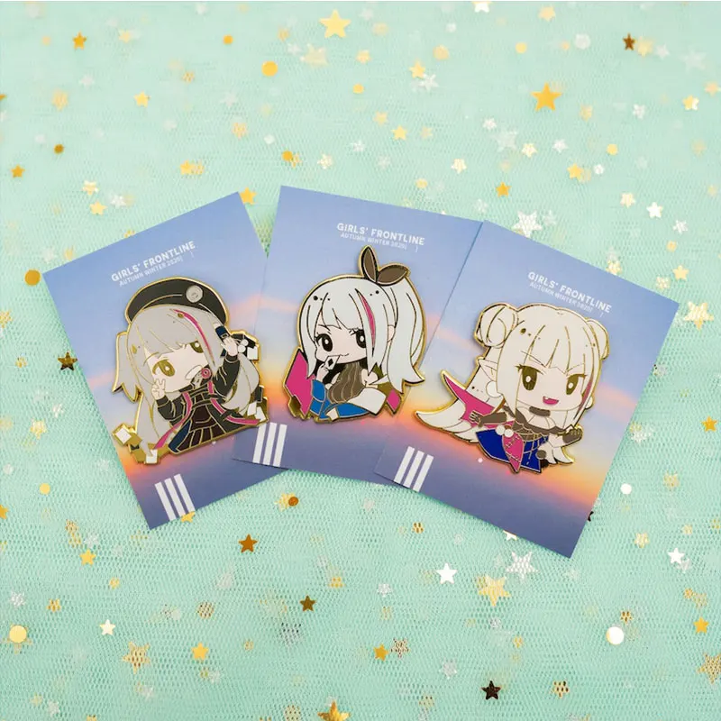 Enamel Pin Gold Plated Custom Cute Cartoon Custom Made Badge Anime Cartoon Soft Hard Brooch Enamel Pin
