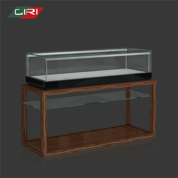 CIRI Custom Retail Shop Luxury Wood Show Jewellery Kiosk Other Commercial Furniture Showcases Jewelry Display Case Glass Cabinet
