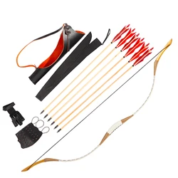 Alibow Archery Hunting Traditional Recurve Bow and Arrows Set Archery Handmade Wooden Longbow