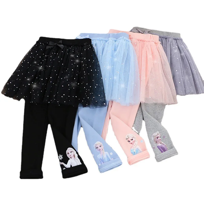 wholesale fashion autumn casual kids lace skirt pants children clothing Girls cute Leggings