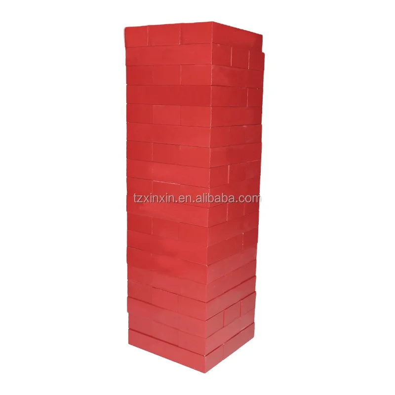 Red GiantWooden blocks Tower block games ,Giant Tumbling Timber, outdoor game