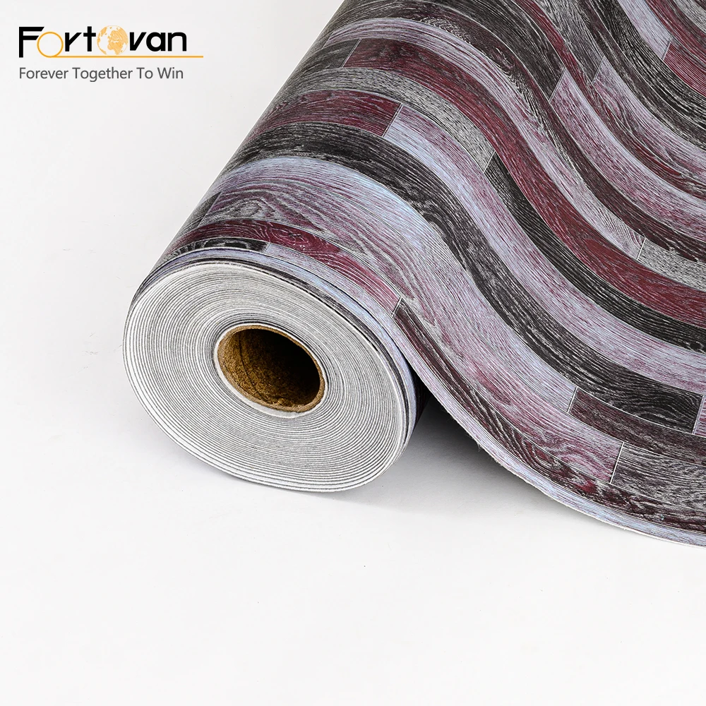Custom Linoleum Flooring Rolls Width 3M Piso Covering With Felt Backing Rolls