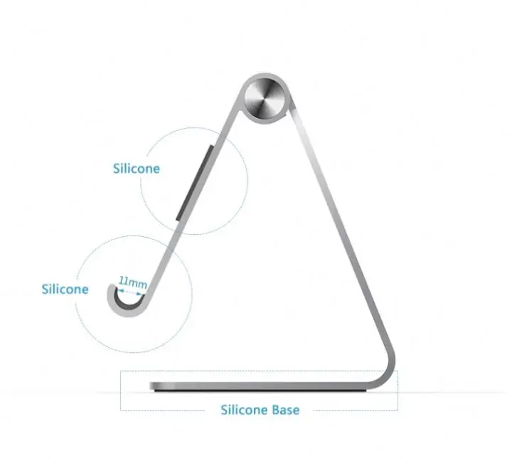 Cellphone holders desktop Metal support base adjustable 7-13inch tablet stand Smartphone stand raiser for desk