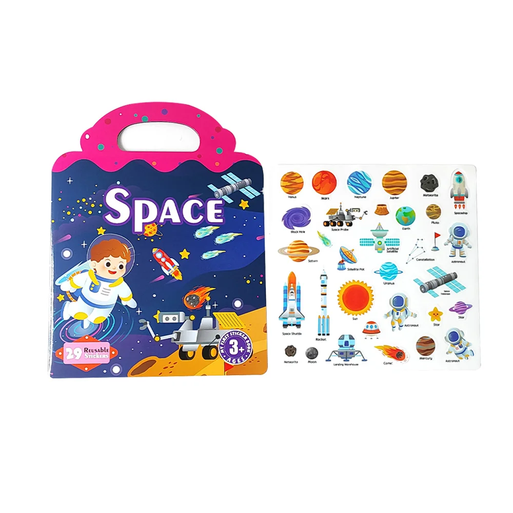 New Product Custom Stickers For Kids Baby Toys Safe Reusable Waterproof 3d Cute Stickers Jelly Stickers Print