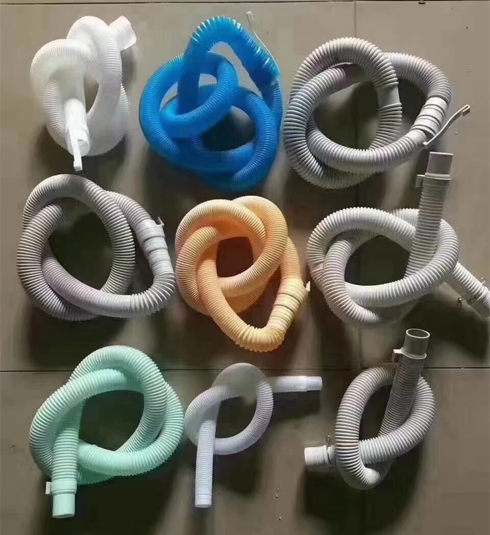 High quality washing machine hose drain flexible durable white and green drain hose for washing machine