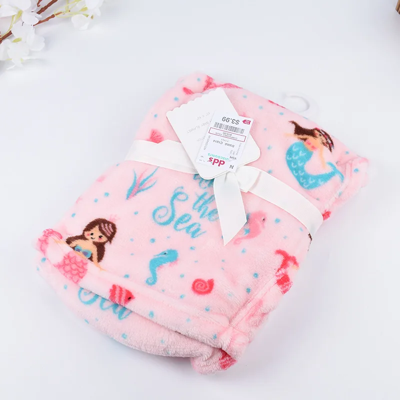 
Printed shawl knee blanket baby blanket trade children blanket factory custom 