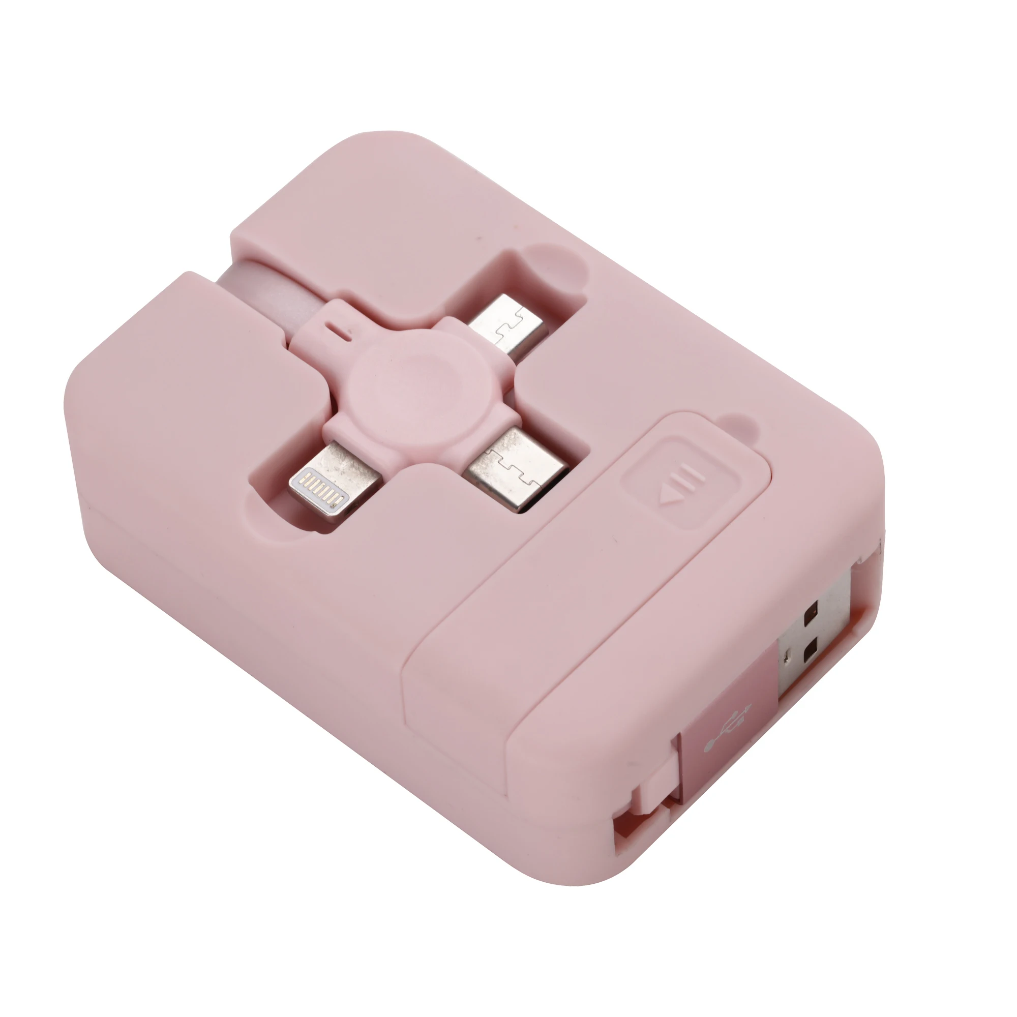 Multi Fast Charger 3 in 1 One-way Retractable Portable USB Cable for IPhone for Huawei for Xiaomi for Samsung