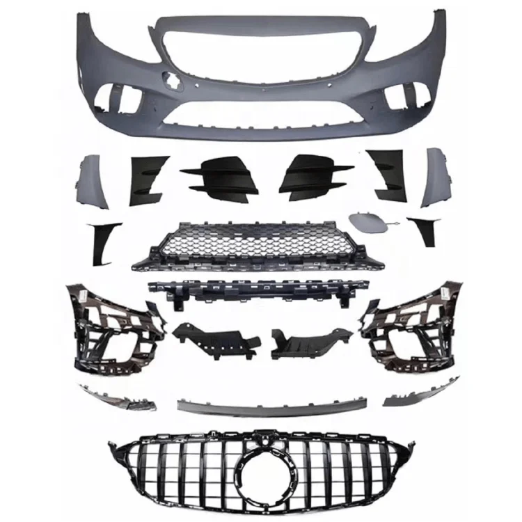 w205 переднего бампера комплект обновление до 2019 подтяжки лица тюнинг-пакет для mercedes benz w205 средства ухода за кожей