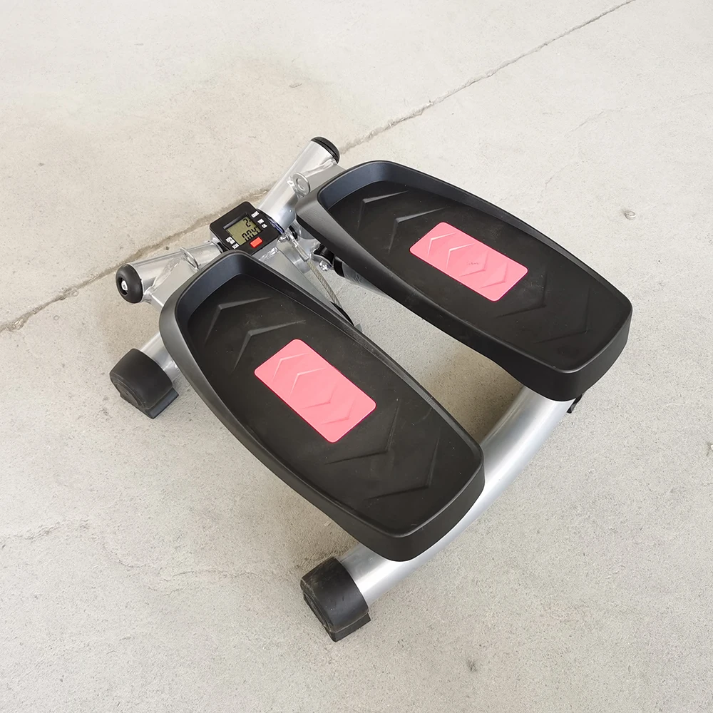 Wholesale Stationary Fitness Foot Pedal Exerciser Under Desk Mini Cycling With Handle Leg Twist Pedal Fitness Trainer