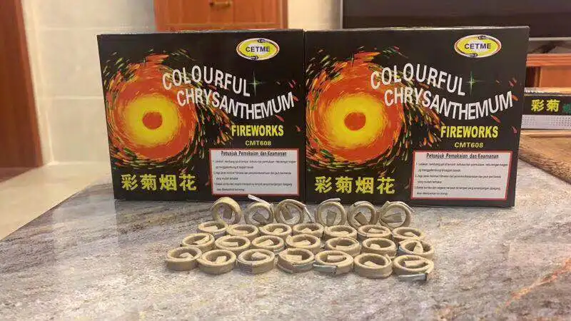 New Product Best Selling Small Toy Factory Colorful Chrysanthemum Fireworks