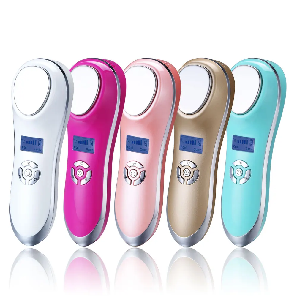 Dropshipping Hot Cold Beauty Device Facial Massager Facial Lifting Handheld Therapy Massage Warm And Cool Hammer For Skincare